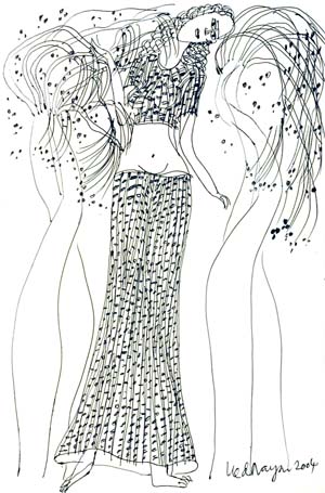 Medium: 'Chinese Ink on Paper', Size:'46 x 31 cm'