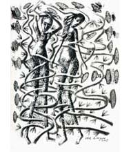 Medium: 'Chinese Ink on Paper', Size:'76 x 56 cm'