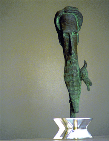 Medium: 'Bronze & Plastic Stand', Size: '60 x 15 x 15 cm'