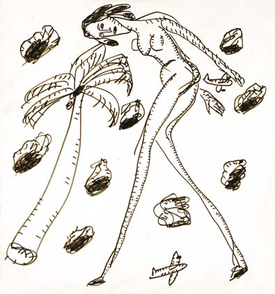 Medium: 'Chinese Ink on Paper', Size:'58 x 45 cm'