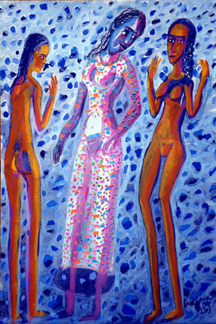 Medium: 'Gouache on paper', Size: '45 x 30 cm'