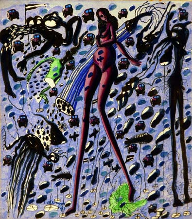 Medium: 'Gouache on Paper', Size:'45 x 31 cm'