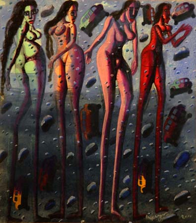 Medium: 'Gouache on Paper', Size:'45 x 31 cm'