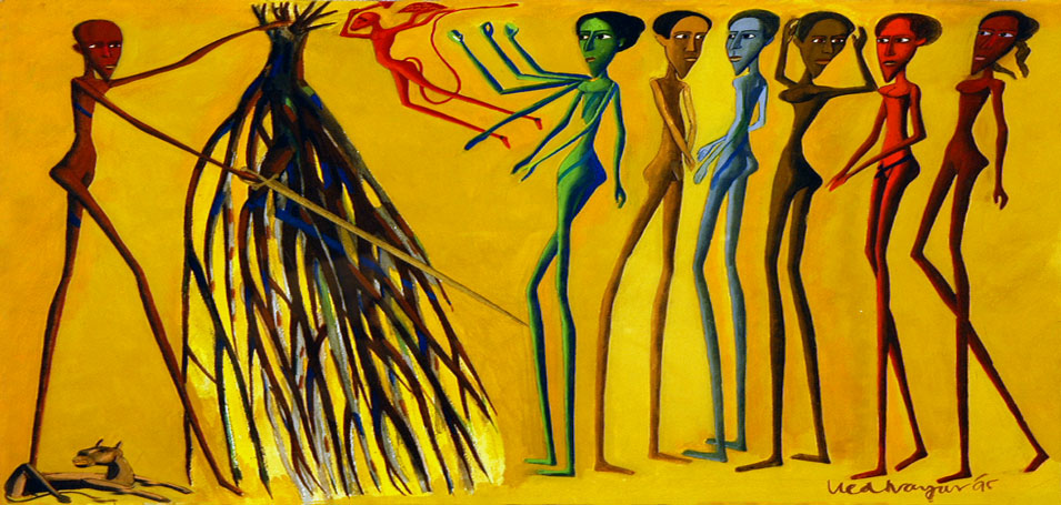 Medium: 'Gouache on Paper', Size: '46 x 61 cm'