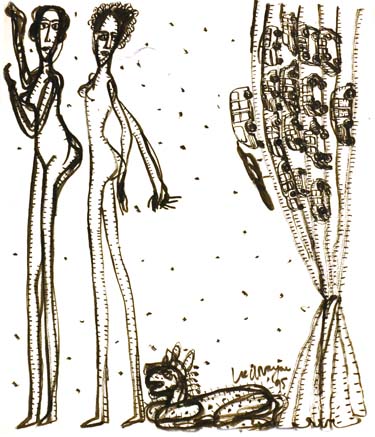 Medium: 'Ink on Paper', Size:'46 x 31 cm'